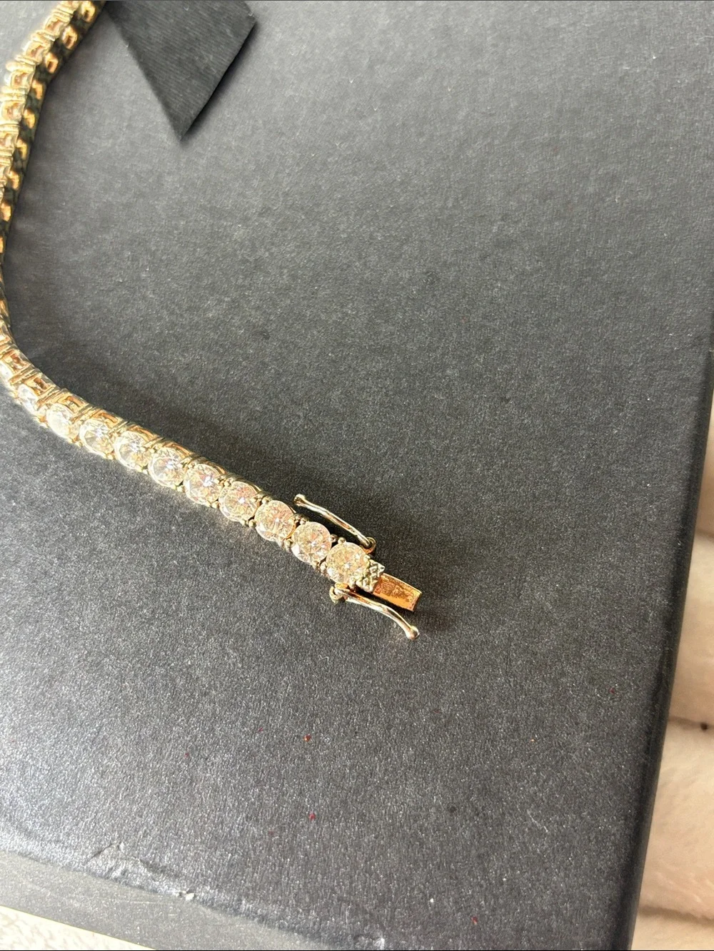 Jacmel Mauritius JCM Cubic Zirconia Statement Tennis Bracelet 8”